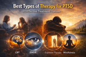 What are the best types of therapy for PTSD?